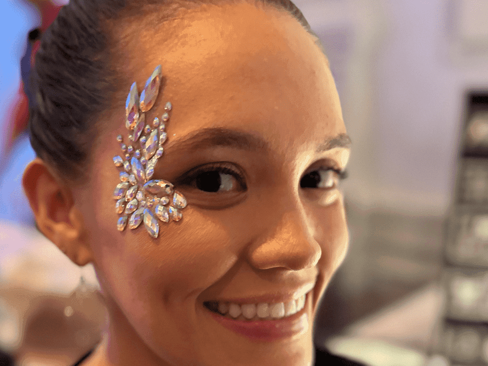 Face gem and glitter bar